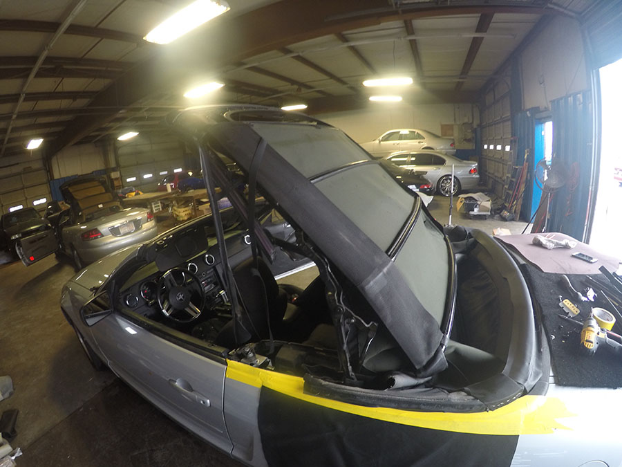 mustang convertible top frame